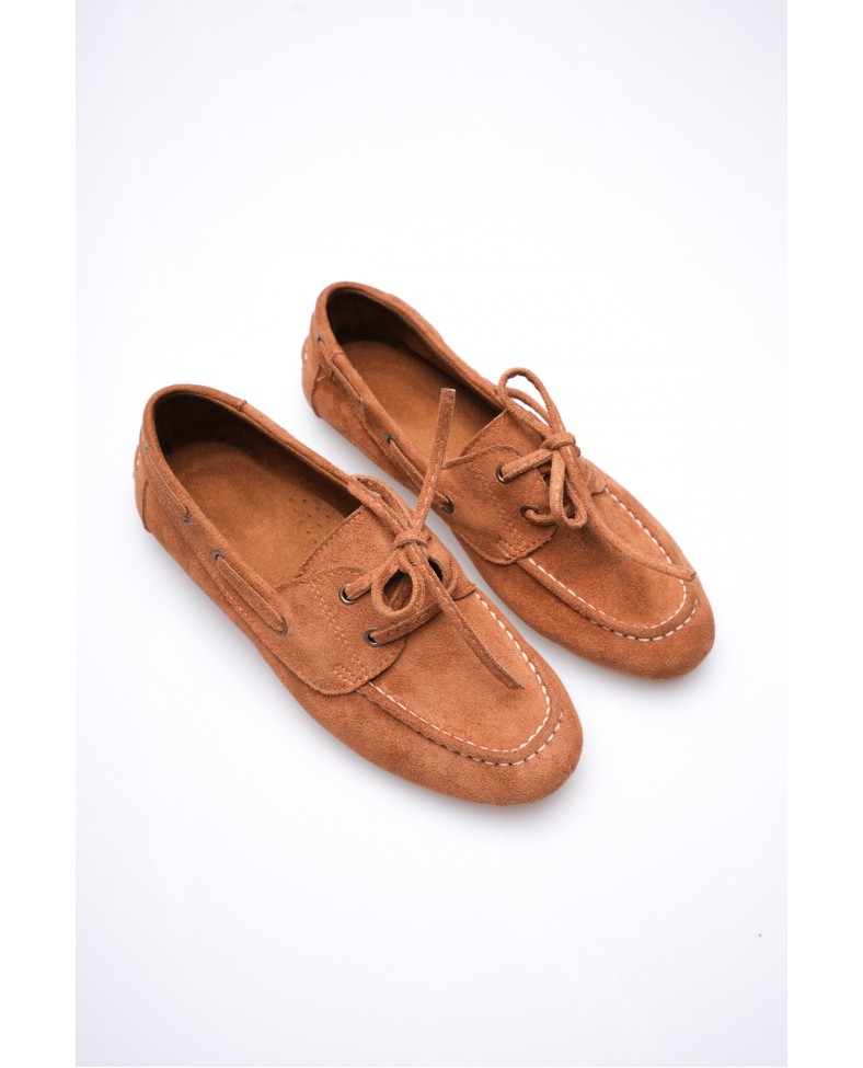 Kadın Taba Günlük Süet Ayakkabı TR27MS06C Somersan Giyim | Kadın, Erkek ve Çocuk Moda