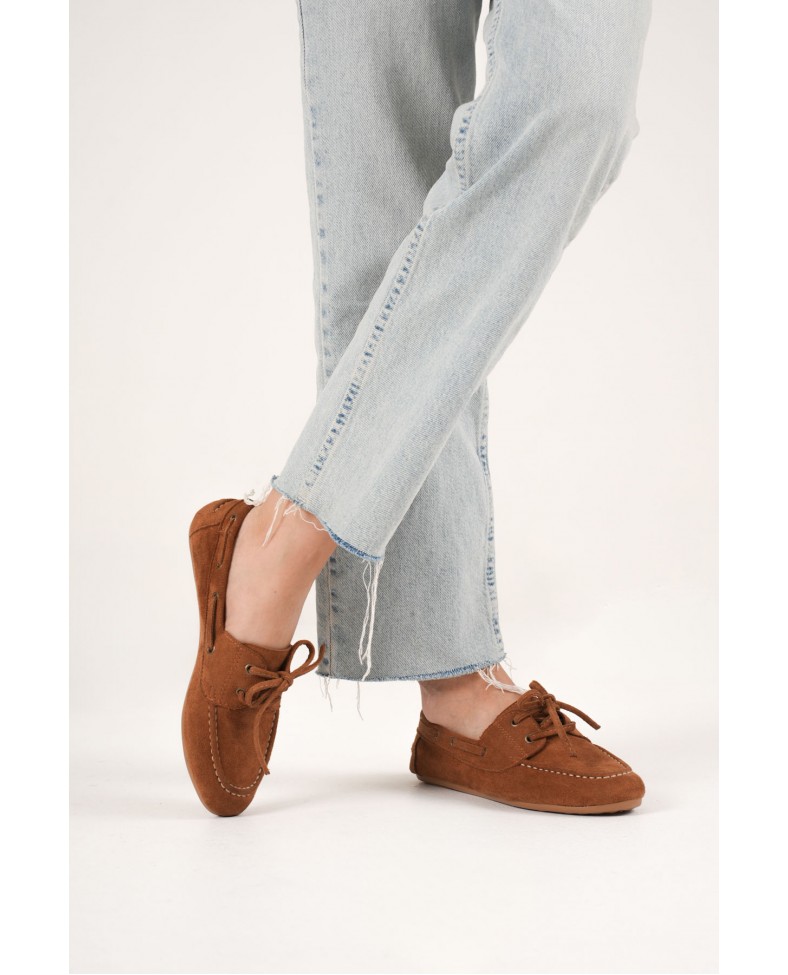 Kadın Taba Günlük Süet Ayakkabı TR27MS06C Somersan Giyim | Kadın, Erkek ve Çocuk Moda