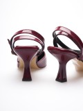 Kadın Bordo Rugan Topuklu Ayakkabı TR03MS02D