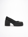 Siyah Süet Kadın Günlük Ayakkabı TR06MS04E