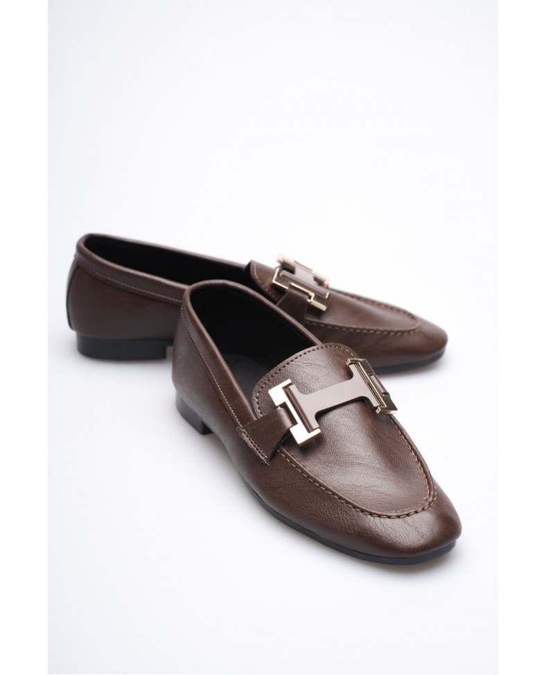 Kadın Acı Kahve Şık Tokalı Günlük Ayakkabı TR27MS05C Somersan Giyim | Kadın, Erkek ve Çocuk Moda