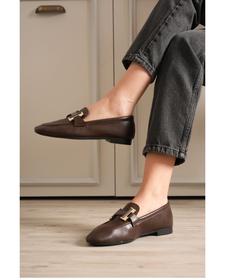 Kadın Acı Kahve Şık Tokalı Günlük Ayakkabı TR27MS05C Somersan Giyim | Kadın, Erkek ve Çocuk Moda