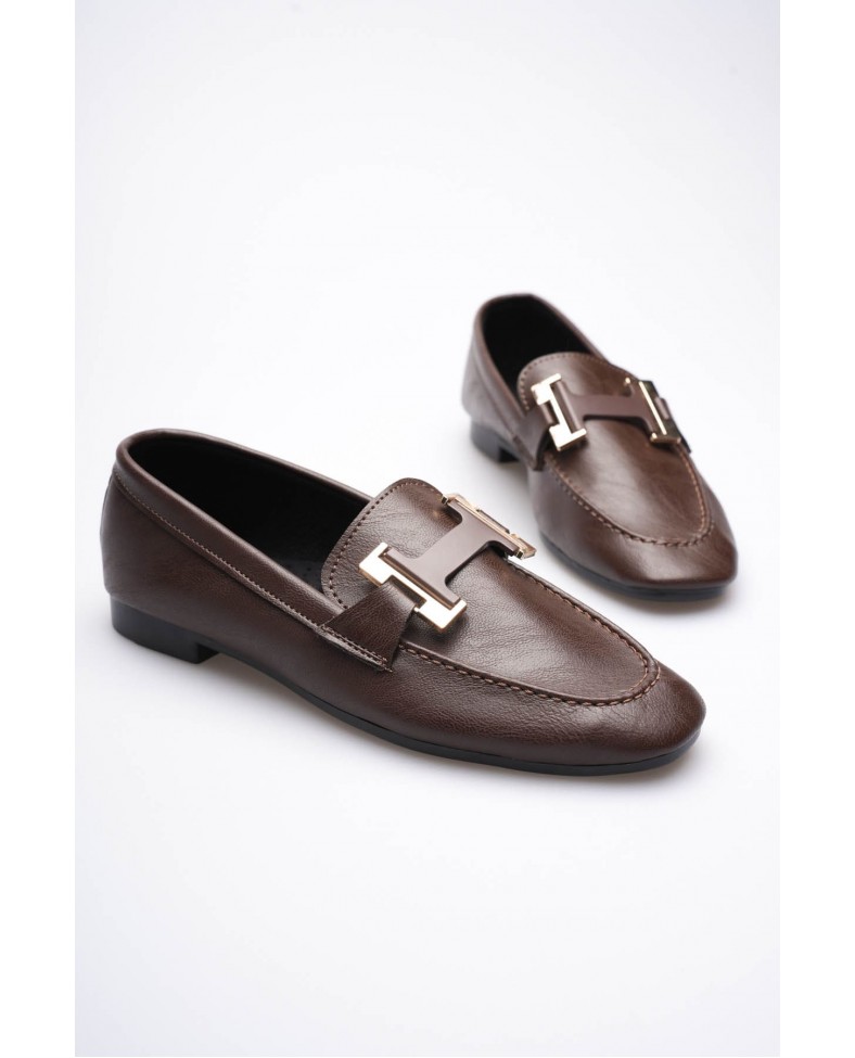 Kadın Acı Kahve Şık Tokalı Günlük Ayakkabı TR27MS05C Somersan Giyim | Kadın, Erkek ve Çocuk Moda