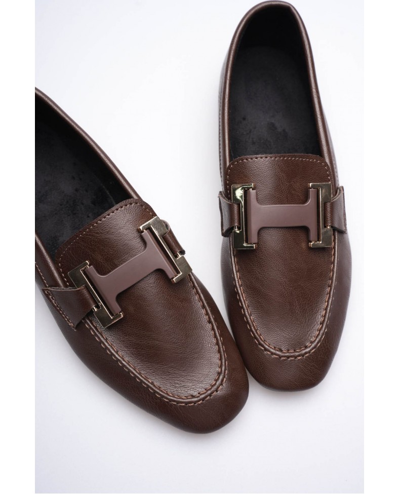 Kadın Acı Kahve Şık Tokalı Günlük Ayakkabı TR27MS05C Somersan Giyim | Kadın, Erkek ve Çocuk Moda