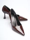 Kadın Rugan Acı Kahve Stiletto TR08MS27M