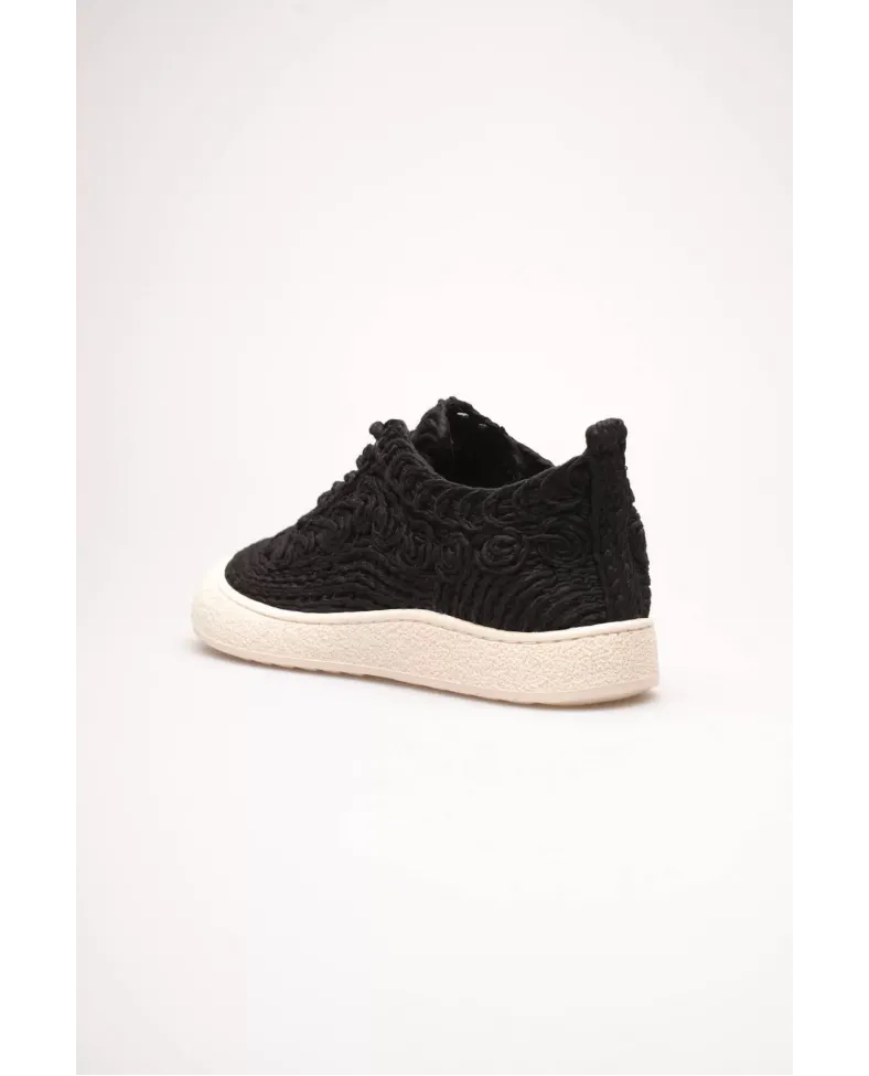 Kadın Bej Örgü Detaylı Günlük Sneaker Rahat ve Hafif Spor Ayakkabı TR01MY01A Somersan Giyim | Kadın, Erkek ve Çocuk Moda