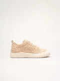 Kadın Bej Örgü Detaylı Günlük Sneaker Rahat ve Hafif Spor Ayakkabı TR01MY01C Somersan Giyim | Kadın, Erkek ve Çocuk Moda