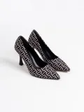 Kadın Siyah Desenli Stiletto TR08MS12A