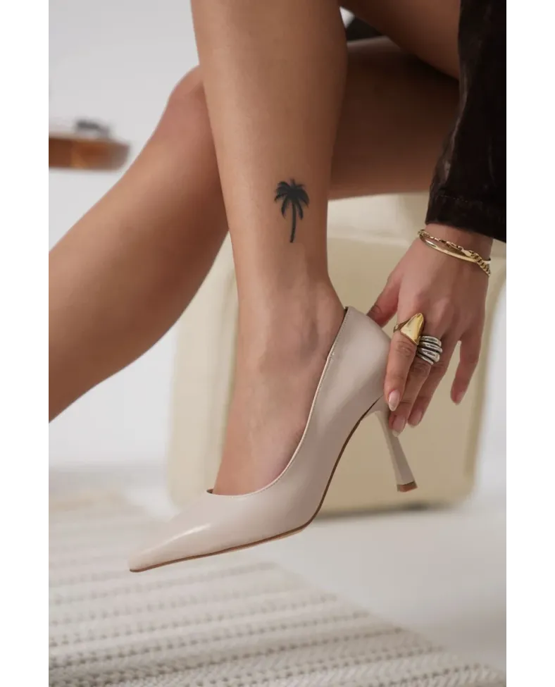 Kadın Mat Bej Stiletto TR08MS26B