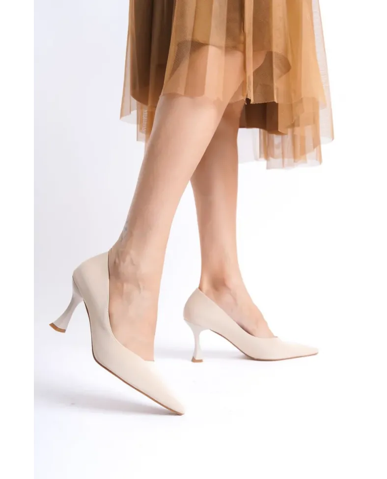Kadın Bej Saten Stiletto TR08MS27E