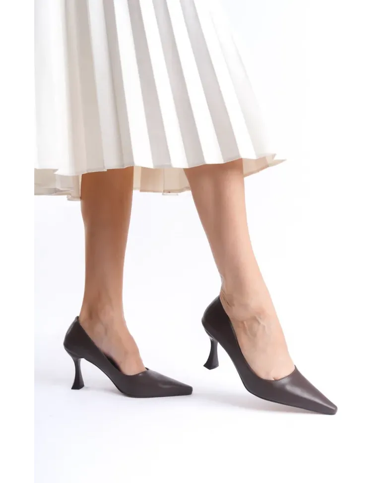 Kadın Mat Acı Kahve Stiletto TR08MS27L