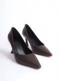 Kadın Mat Acı Kahve Stiletto TR08MS27L