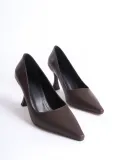Kadın Mat Acı Kahve Stiletto TR08MS27L