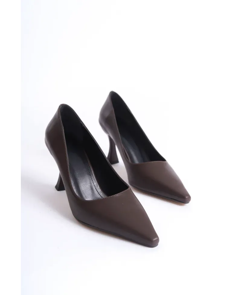 Kadın Mat Acı Kahve Stiletto TR08MS27L
