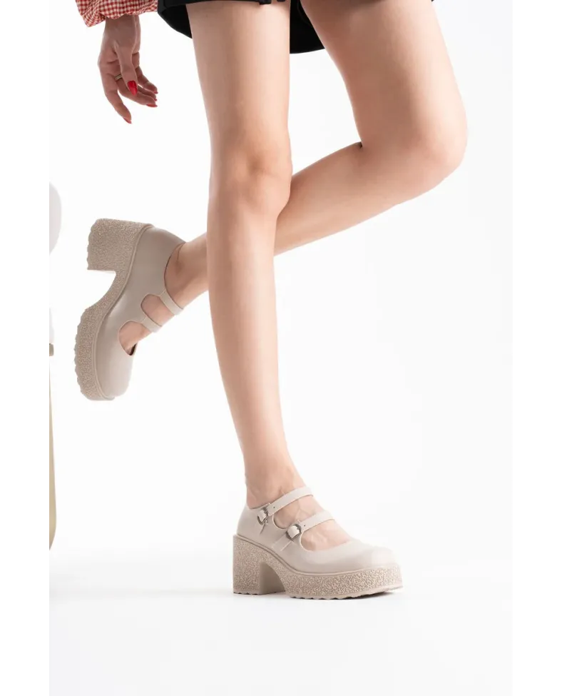 Kadın Mat Bej Günlük Ayakkabı TR06MS07D