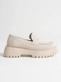 Kadın Günlük Bej Süet Loafer Ayakkabı TR10MS02D