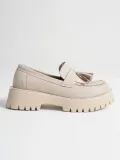 Kadın Günlük Bej Süet Loafer Ayakkabı TR10MS03D