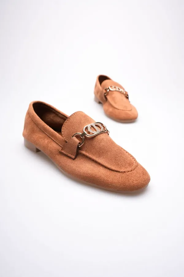 Kadın Süet Taba Günlük Ayakkabı TR27MS01C