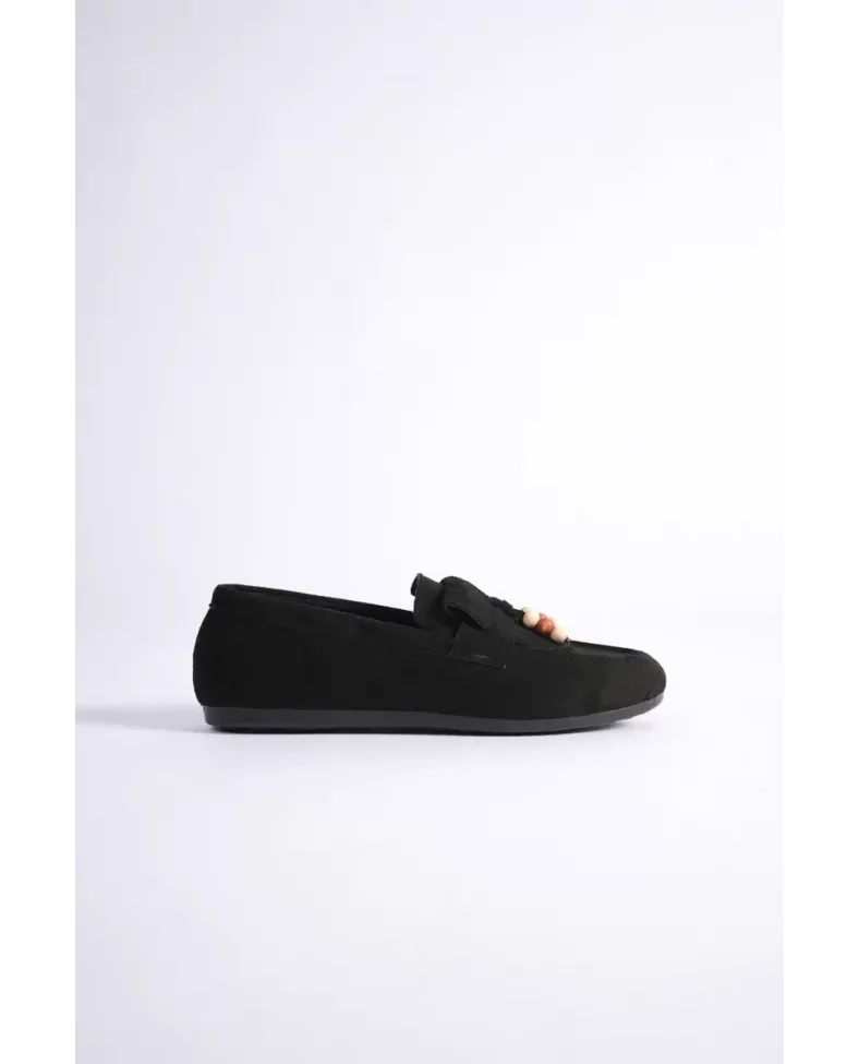 Kadın Siyah Süet Günlük Ayakkabı  TR19MS03A