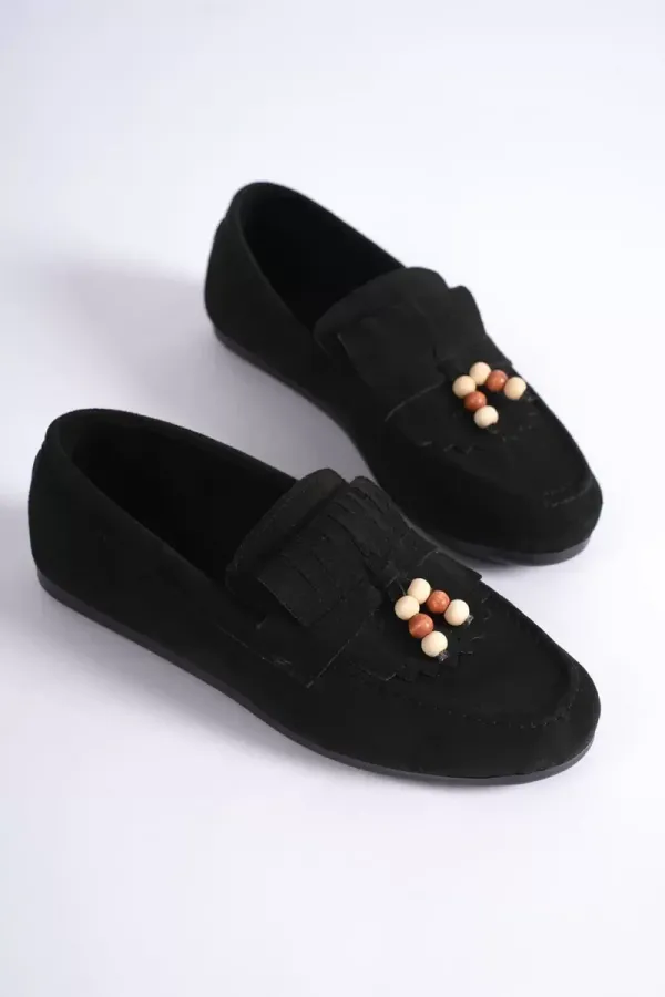 Kadın Siyah Süet Günlük Ayakkabı  TR19MS03A