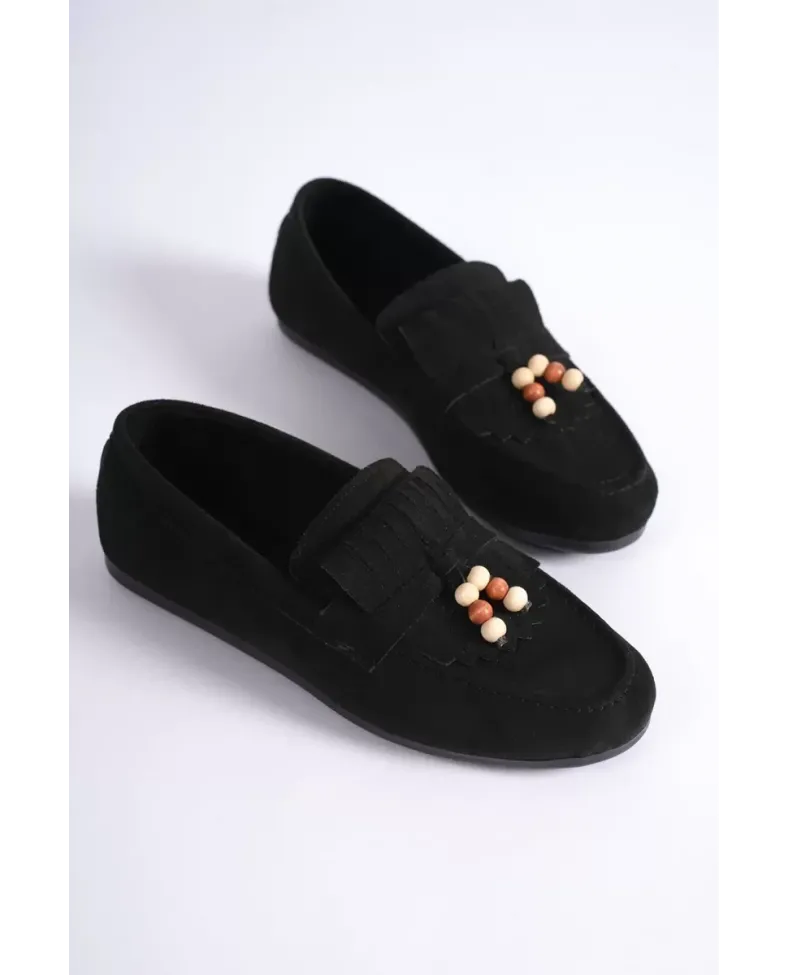 Kadın Siyah Süet Günlük Ayakkabı  TR19MS03A