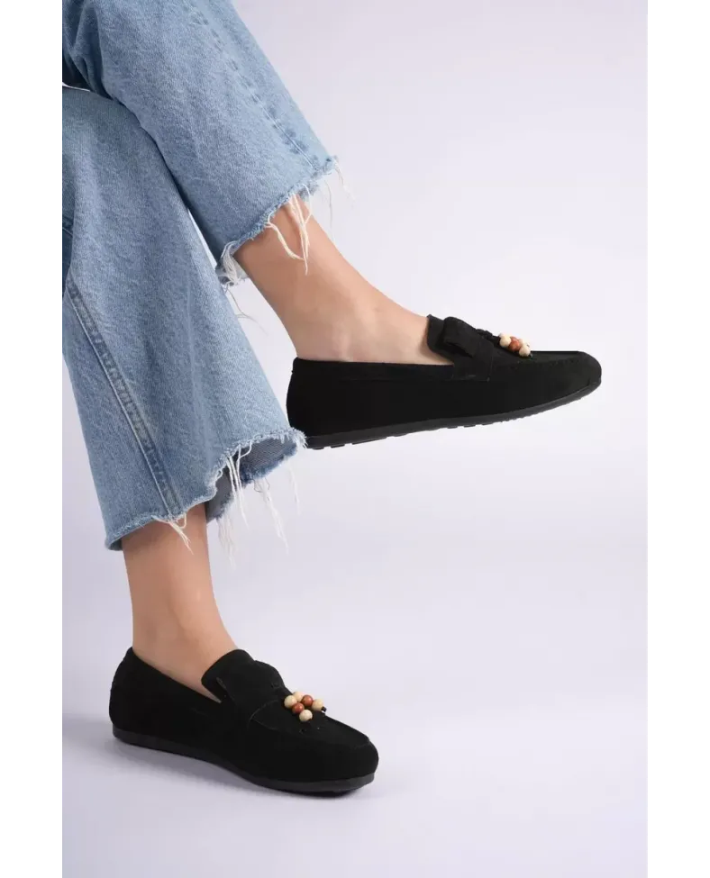 Kadın Siyah Süet Günlük Ayakkabı  TR19MS03A