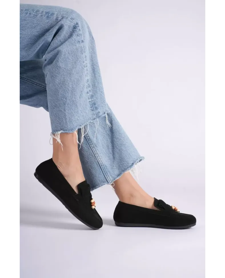 Kadın Siyah Süet Günlük Ayakkabı  TR19MS03A