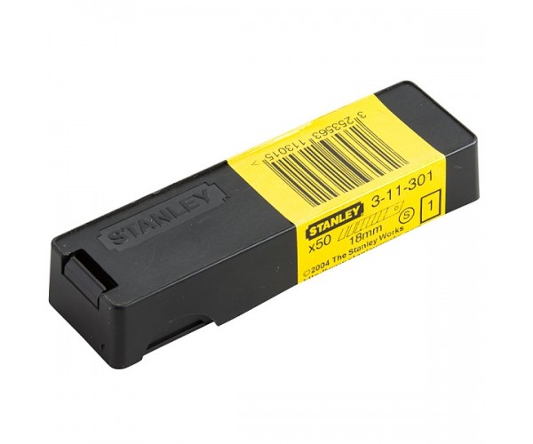 Stanley 3-11-301 Sustalı Maket Bıçağı Yedeği 18 mm 50 adet