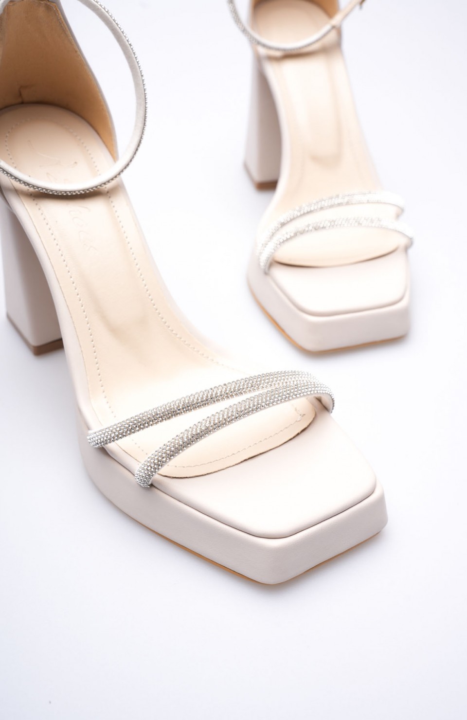 Kadın Bej Topuklu Sandalet TR12MY01D Somersan Giyim | Kadın, Erkek ve Çocuk Moda