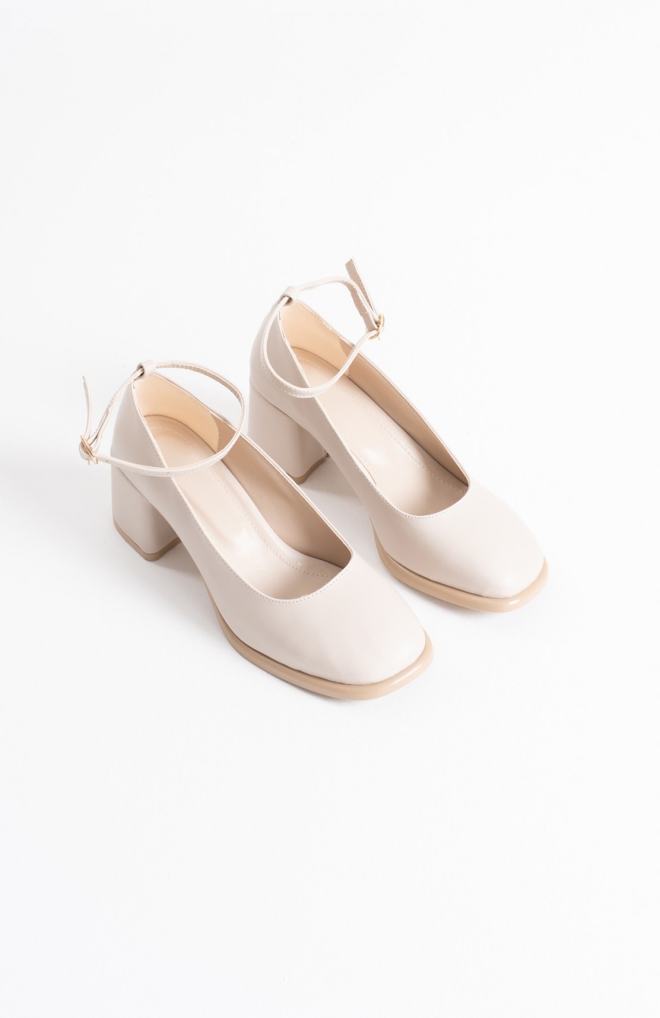 Bej Cilt Kadın Topuklu Ayakkabı TR02MS01B Somersan Giyim | Kadın, Erkek ve Çocuk Moda