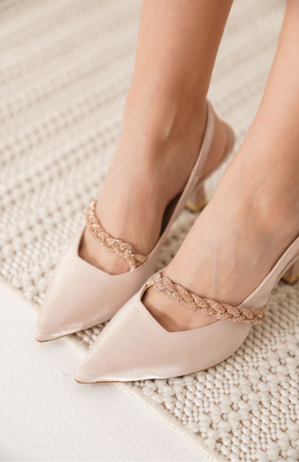 Bej Kadın Topuklu Ayakkabı TR08MS36B Somersan Giyim | Kadın, Erkek ve Çocuk Moda