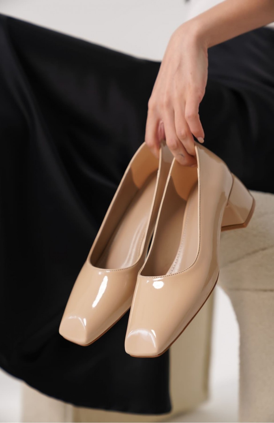 Nude Rugan Kadın Topuklu Ayakkabı TR18MS14B Somersan Giyim | Kadın, Erkek ve Çocuk Moda