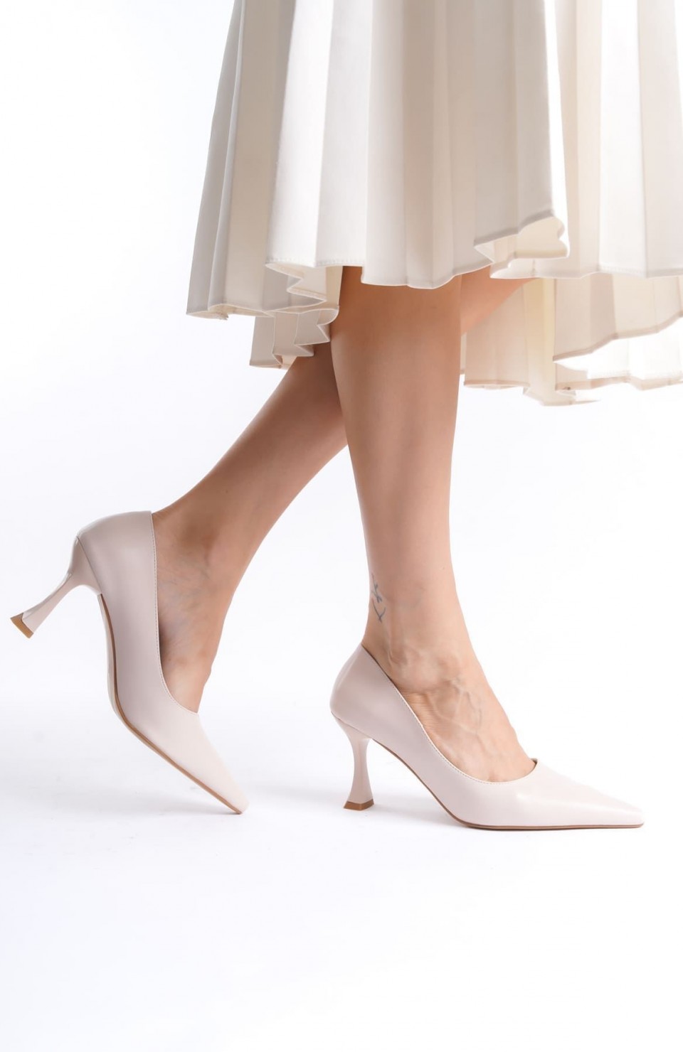 Kadın Mat Bej Stiletto TR08MS27J Somersan Giyim | Kadın, Erkek ve Çocuk Moda