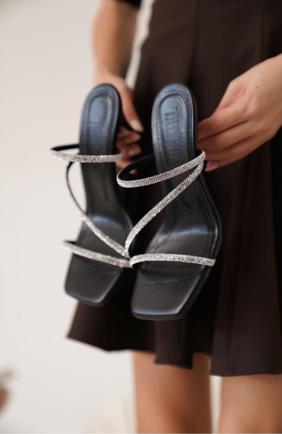 Siyah Kadın Taşlı Topuklu Terlik TR20MY04A Somersan Giyim | Kadın, Erkek ve Çocuk Moda