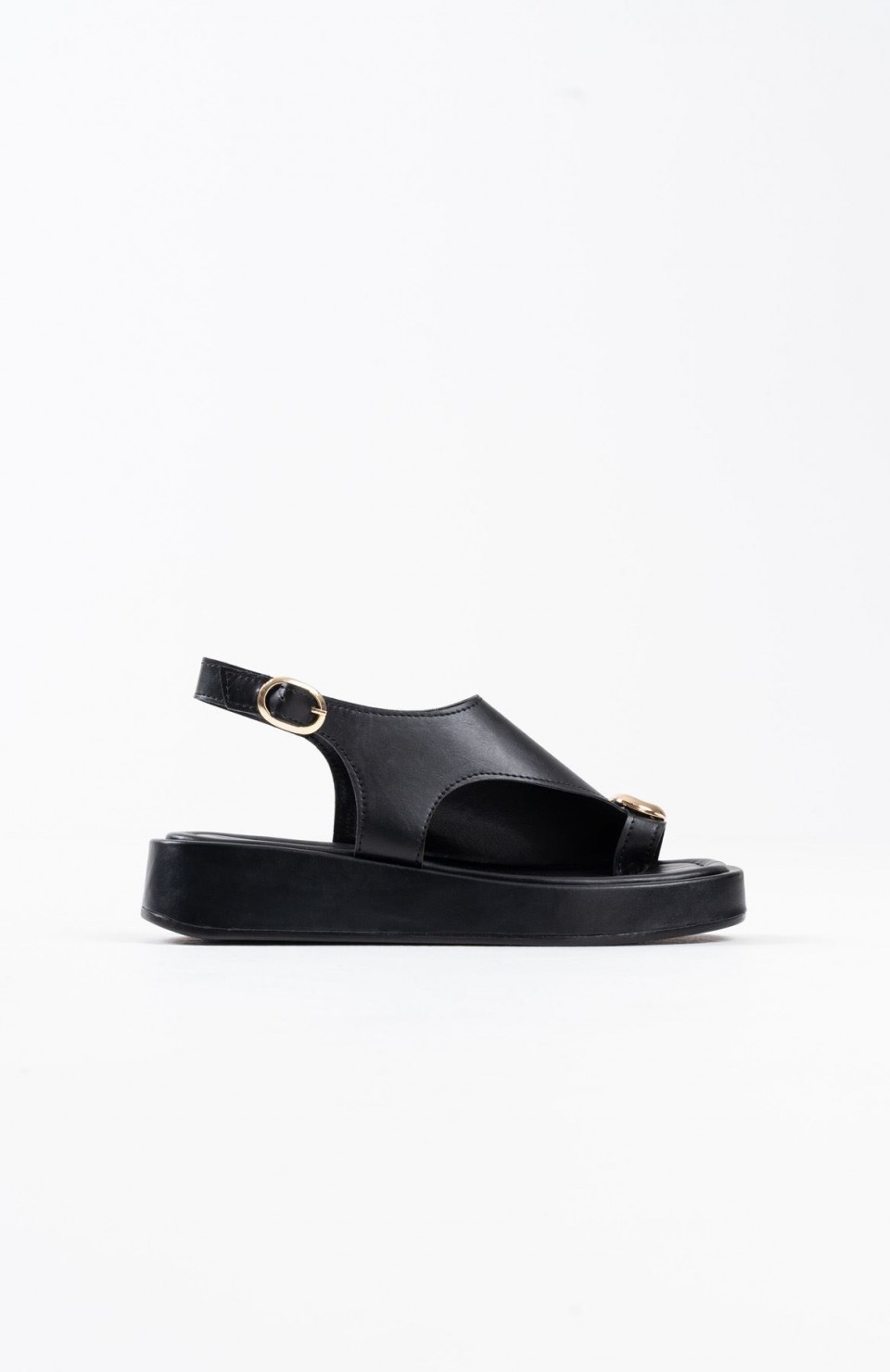 Kadın Siyah Cilt Toka Detaylı Sandalet TR17MY03A Somersan Giyim | Kadın, Erkek ve Çocuk Moda