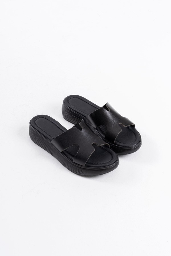 Siyah Hakiki Deri Terlik TR31MY54A