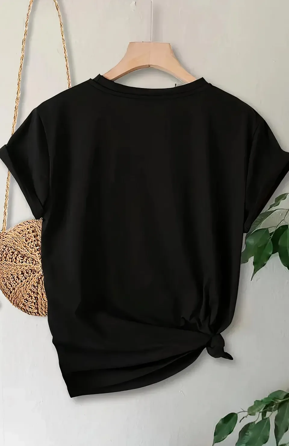 Anneler Günü Baskılı T-shirt - Siyah