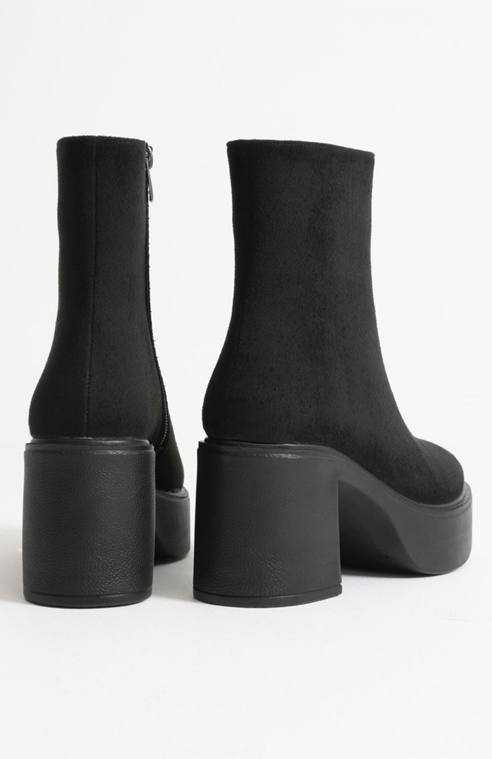 Kadın Siyah Süet Topuklu Bot TR08MK13D Somersan Giyim | Kadın, Erkek ve Çocuk Moda