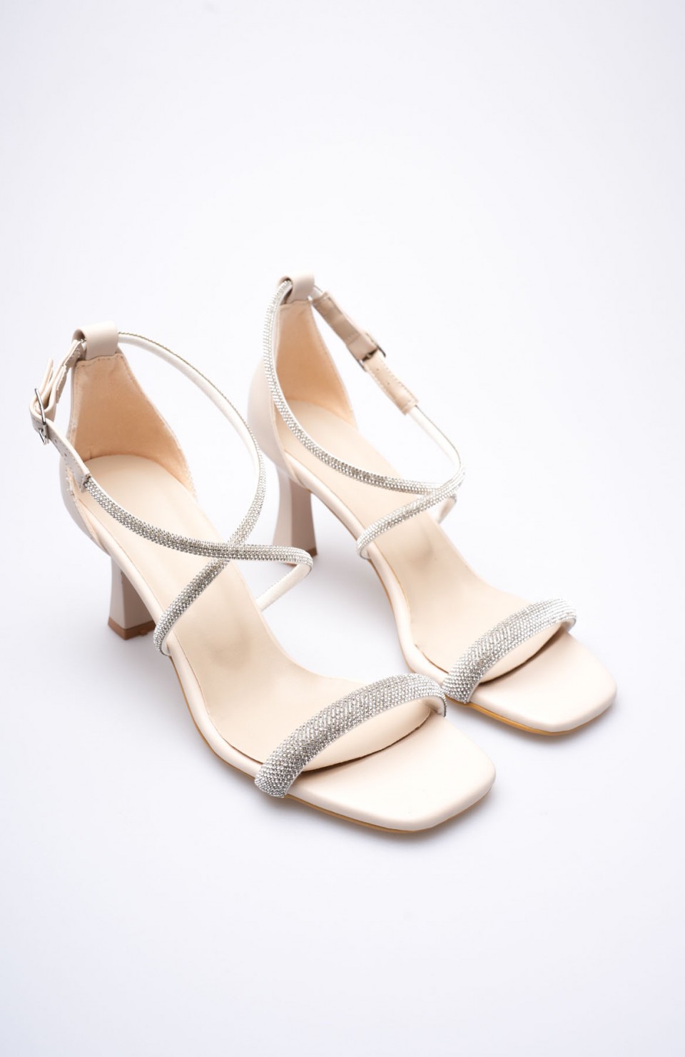 Bej Kadın Topuklu Sandalet TR12MY03C Somersan Giyim | Kadın, Erkek ve Çocuk Moda