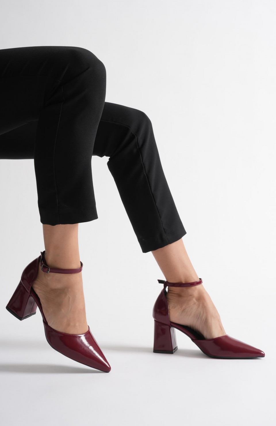 Bordo Rugan Kadın Topuklu Ayakkabı TR08MS11H Somersan Giyim | Kadın, Erkek ve Çocuk Moda