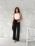 Ayrobin Oversize Kadın Pantalon - Siyah