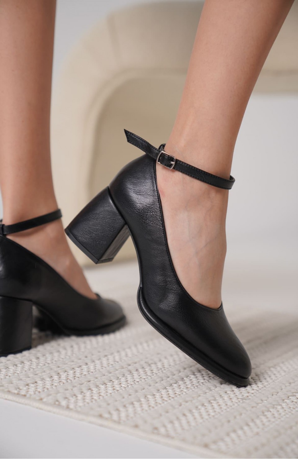 Kadın Mat Siyah Topuklu Ayakkabı TR18MS06A Somersan Giyim | Kadın, Erkek ve Çocuk Moda