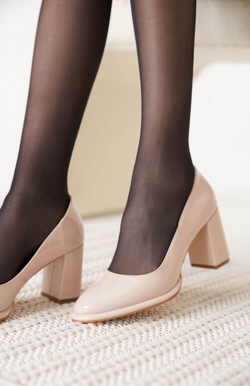 Bej Rugan Kadın Topuklu Ayakkabı TR18MS11C Somersan Giyim | Kadın, Erkek ve Çocuk Moda