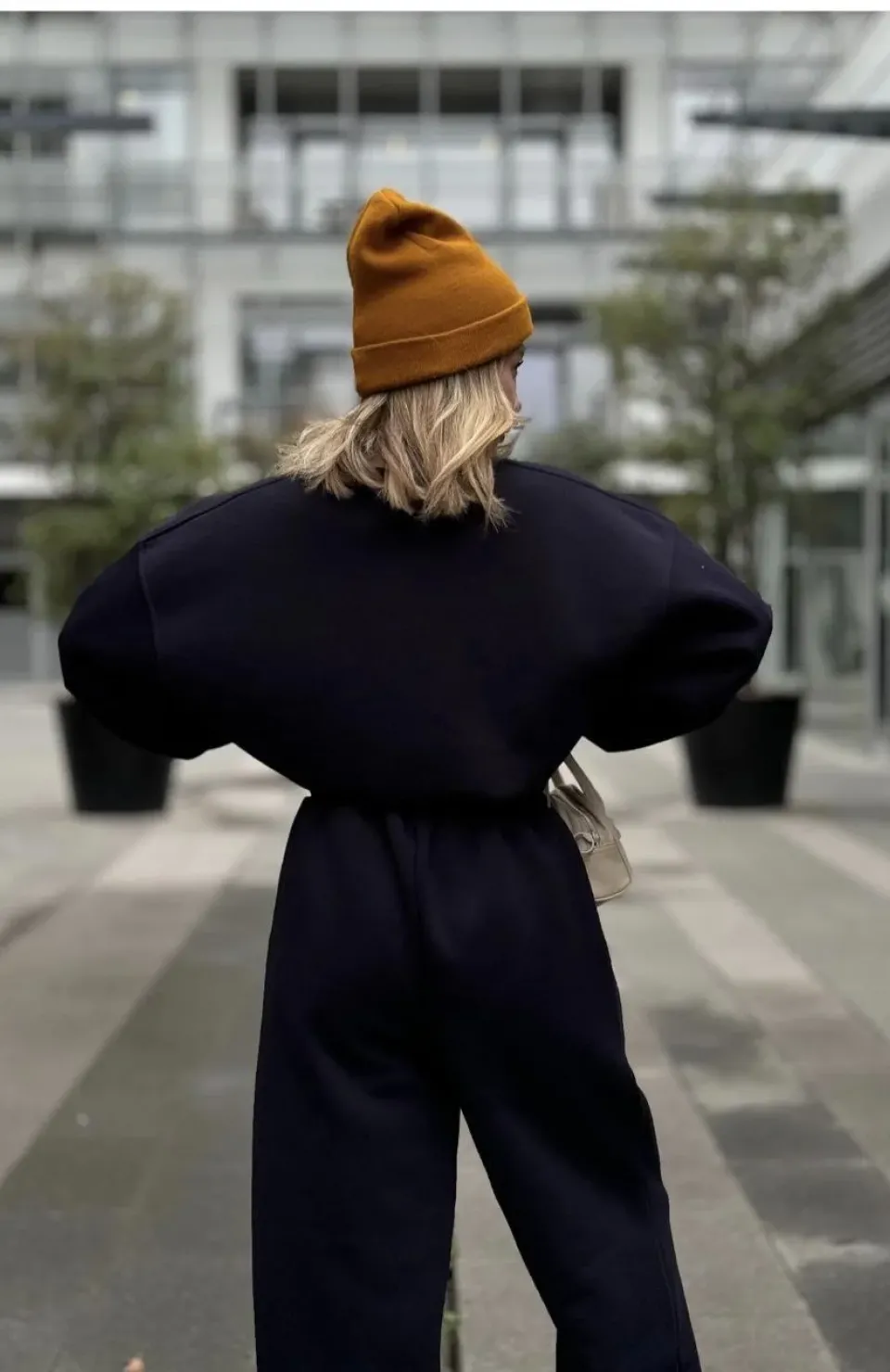 Bisiklet Yaka Üç İplik Sweat Takım - Siyah