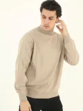 Erkek Yarım Balıkçı Yaka Triko Kazak - Bej Somersan Giyim | Kadın, Erkek ve Çocuk Moda