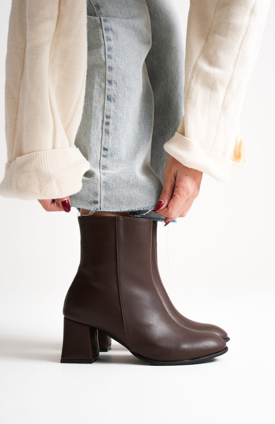 Kadın Kışlık Acı Kahve Kalın Topuklu Bot TR12MK04E Somersan Giyim | Kadın, Erkek ve Çocuk Moda