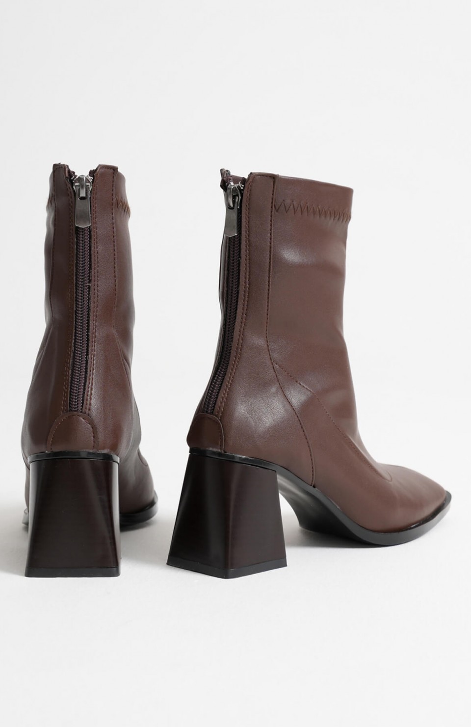 Acı Kahve Kalın Topuklu Streç Bot TR08MK01C Somersan Giyim | Kadın, Erkek ve Çocuk Moda