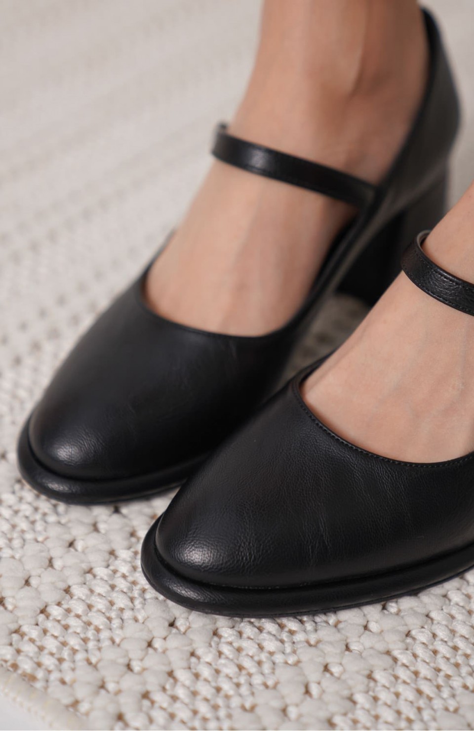 Siyah Cilt Kadın Topuklu Ayakkabı TR18MS07C Somersan Giyim | Kadın, Erkek ve Çocuk Moda