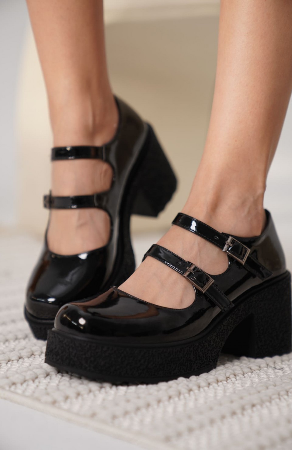 Kadın Siyah Rugan Günlük Ayakkabı TR06MS07A Somersan Giyim | Kadın, Erkek ve Çocuk Moda