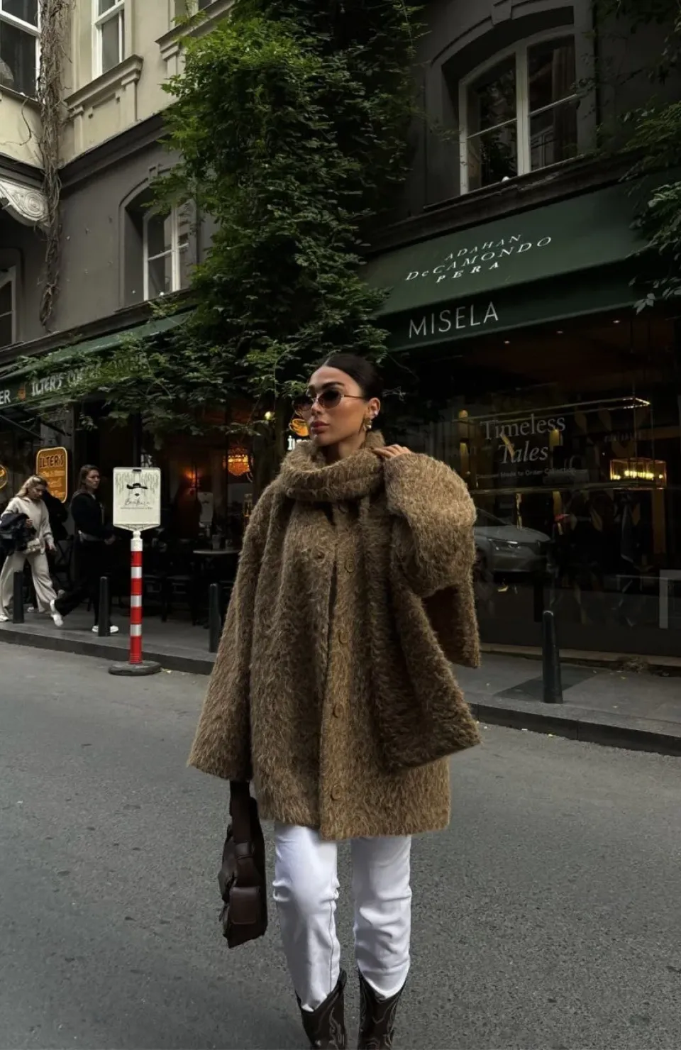 Yün Cıkartılabilen Atkılı ,Kaban İkili Takım- Kahve Somersan Giyim | Kadın, Erkek ve Çocuk Moda